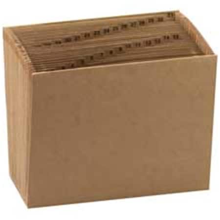 Pen2Paper Expanding File w-Flap- 1-31- Legal-Size- 15in.x10in.- Brown PE3207096